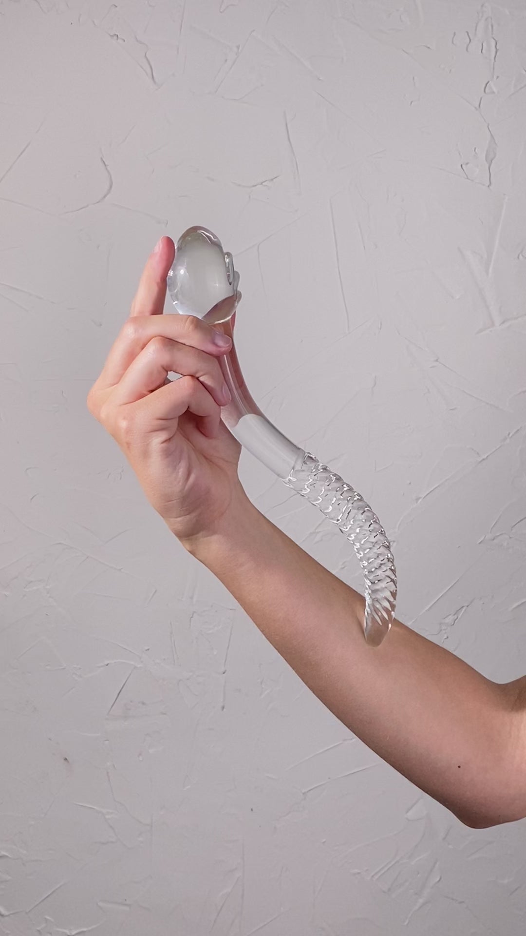 The Cervix Serpent 2.0 Midnight Black Glass Dildo Pleasure Wand  Splash  Blanket US